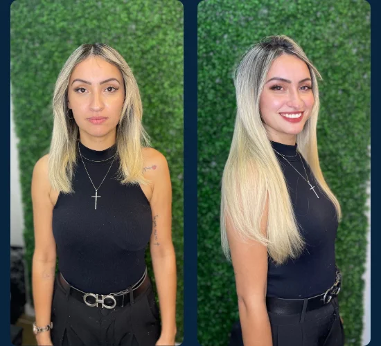 Loiro e Megahair