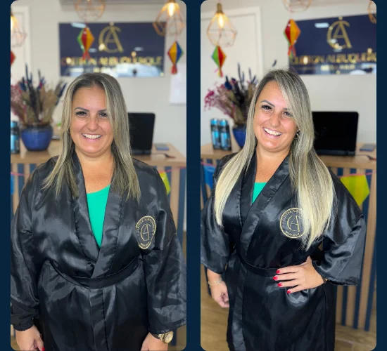 Loiro e Megahair