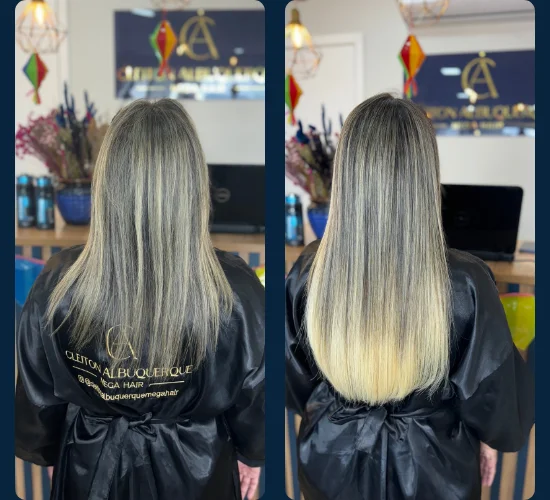 Loiro e Megahair