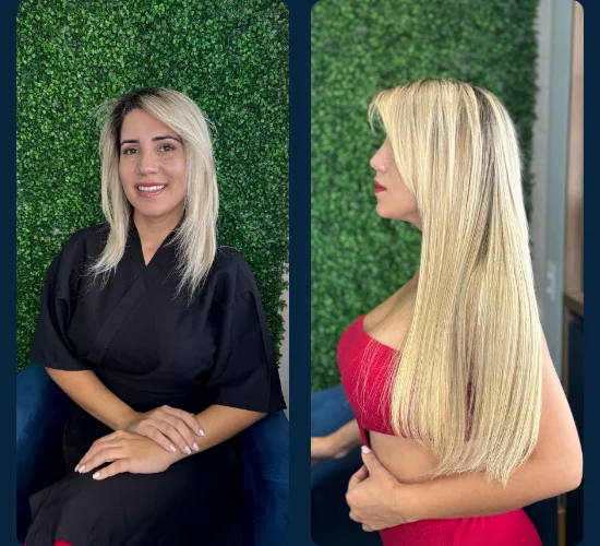 Loiro e Megahair
