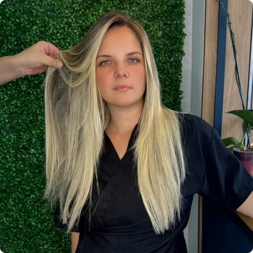 Cleiton Albuquerque Mega hair Loiro